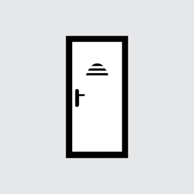 Plantilla de diseño de logotipo de puerta