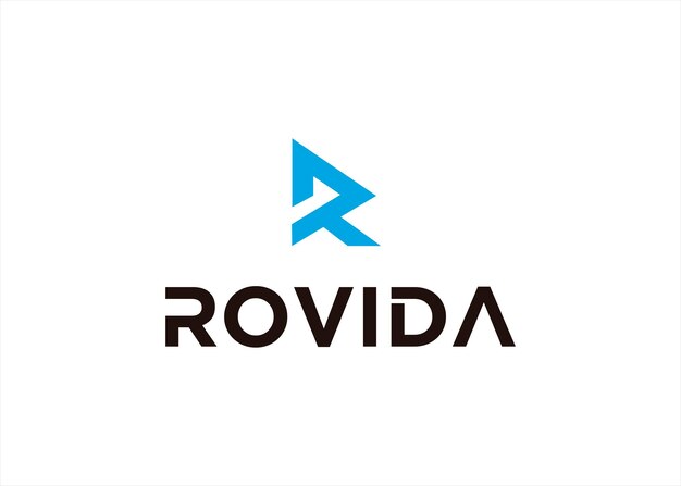 Plantilla de diseño de logotipo R