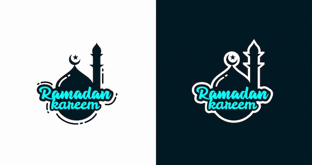 Plantilla de diseño de logotipo de Ramadán