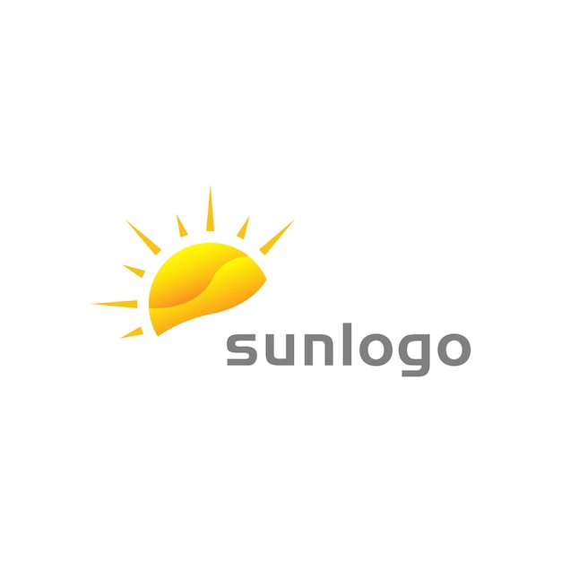 plantilla de diseño de logotipo de rayos de sol