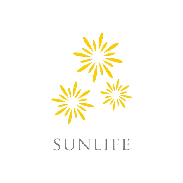 plantilla de diseño de logotipo de rayos de sol