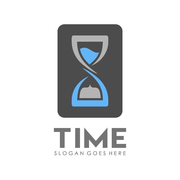 plantilla de diseño del logotipo del reloj de arena