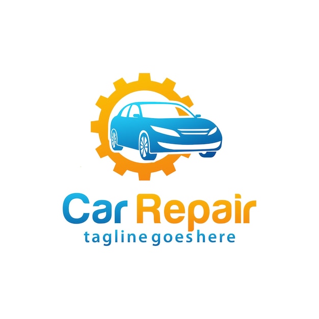 Plantilla de diseño de logotipo de reparación de automóviles