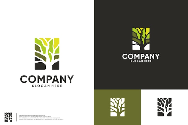 plantilla de diseño del logotipo de la reserva natural forestal