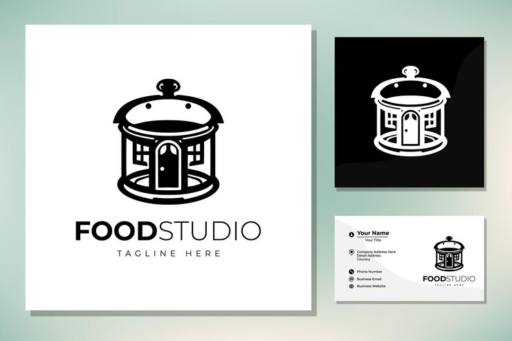 Plantilla de diseño de logotipo de restaurante de campamento de comida