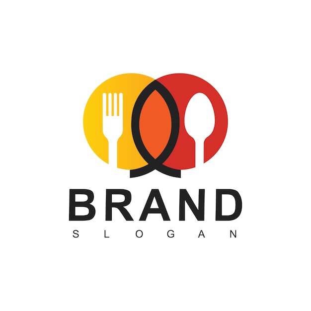 Plantilla de diseño de logotipo de restaurante de mariscos