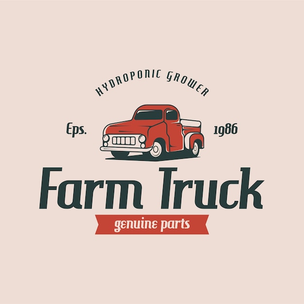 Plantilla de diseño de logotipo retro americano muscle car