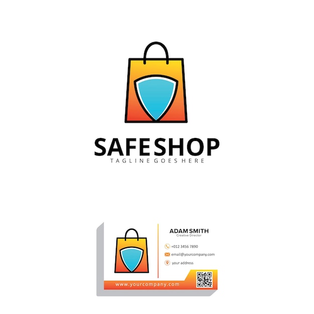 Plantilla de diseño de logotipo Safe Shop