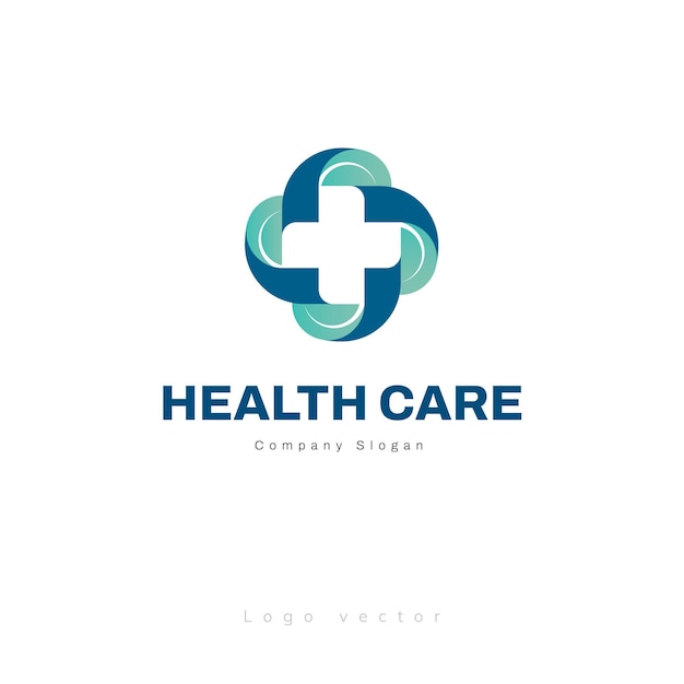 Vector plantilla de diseño de logotipo de salud médica vectorial