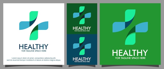 Plantilla de diseño de logotipo de salud