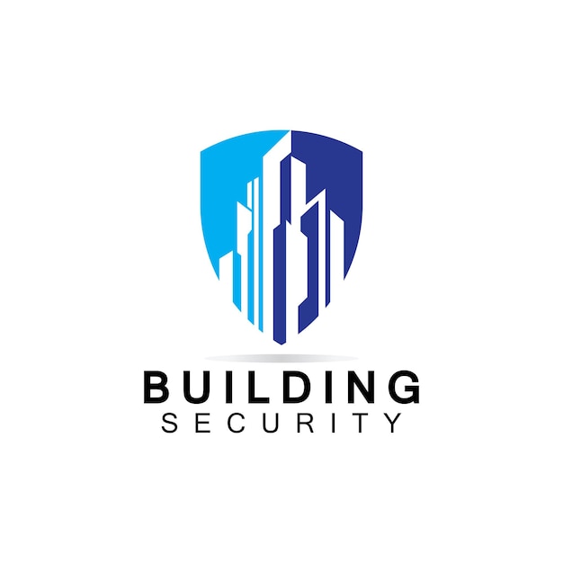 Plantilla de diseño de logotipo de seguridad de edificios