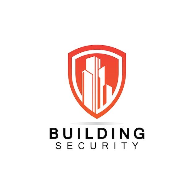 Plantilla de diseño de logotipo de seguridad de edificios