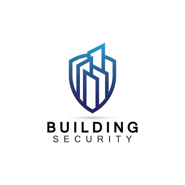 Plantilla de diseño de logotipo de seguridad de edificios