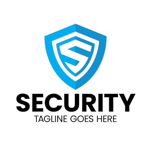 Plantilla de diseño de logotipo de seguridad