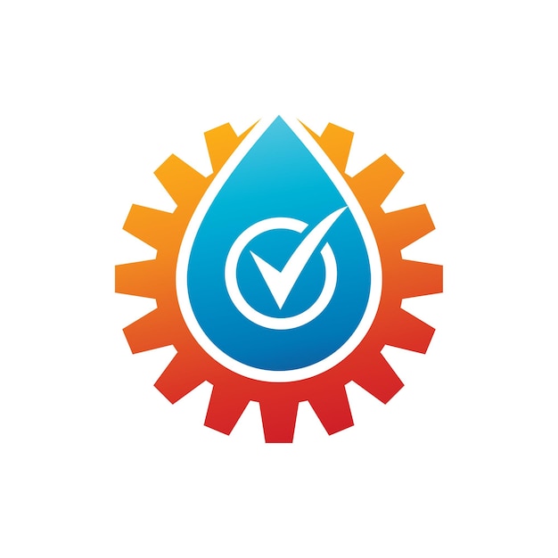 plantilla de diseño del logotipo del servicio de agua