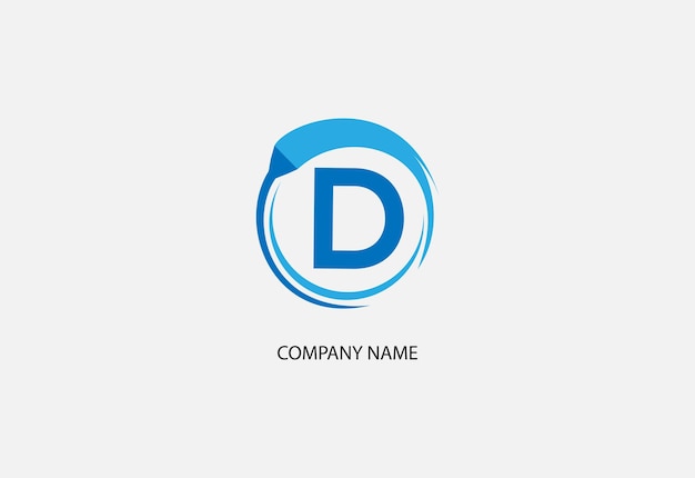 Plantilla de diseño de logotipo de servicio de limpieza letra D