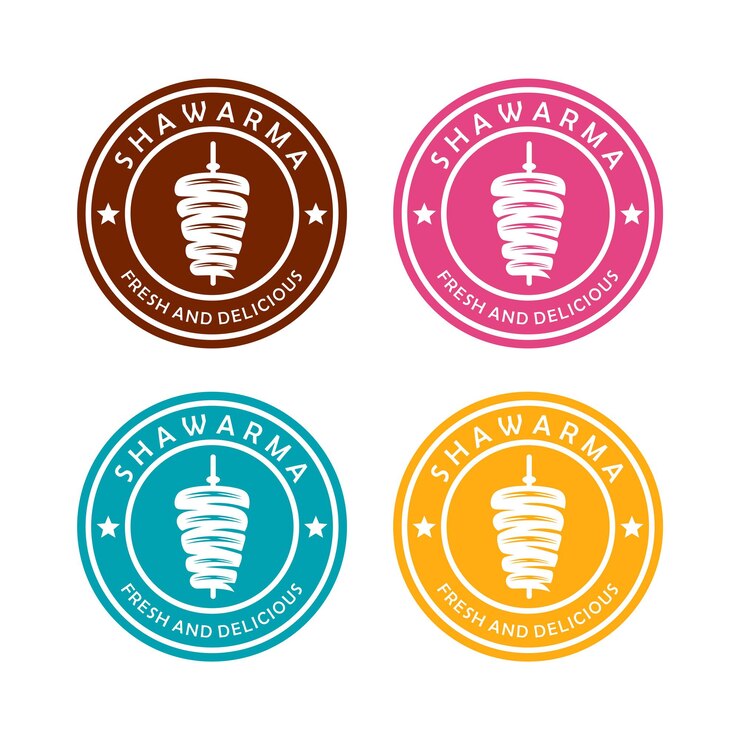 plantilla de diseño de logotipo de Shawarma restaurantes y mercados