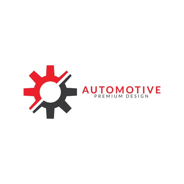 Vector plantilla de diseño de logotipo simple de concepto automotriz creativo minimalista