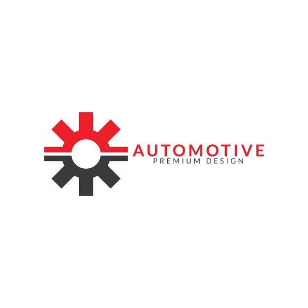 Vector plantilla de diseño de logotipo simple de concepto automotriz creativo minimalista