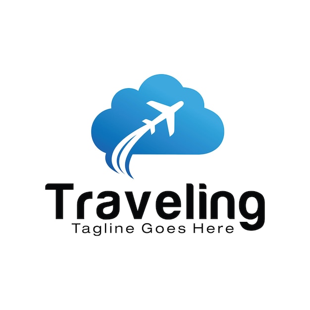 Plantilla de diseño de logotipo Sky Travelling