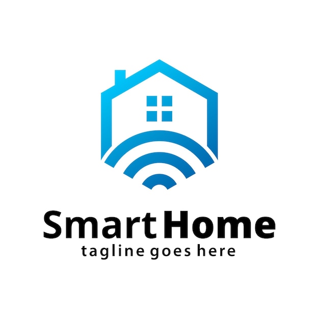 Plantilla de diseño de logotipo de Smart Home