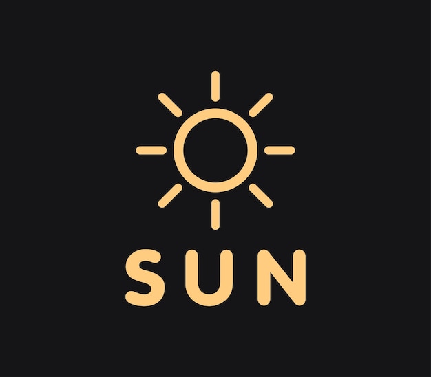 Vector plantilla de diseño de logotipo de sol creativo