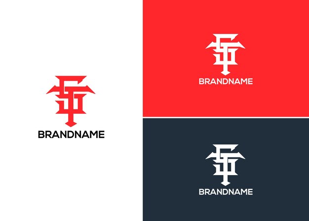 plantilla de diseño de logotipo de st letter corporativa única y moderna