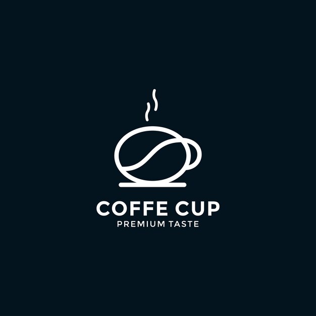 Plantilla de diseño de logotipo de taza de café