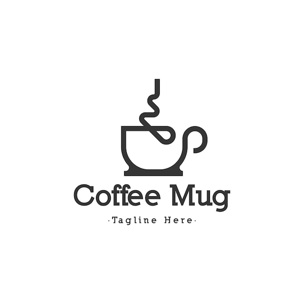 plantilla de diseño del logotipo de la taza de café