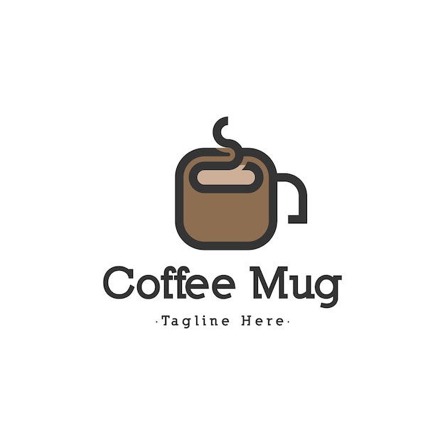 plantilla de diseño del logotipo de la taza de café