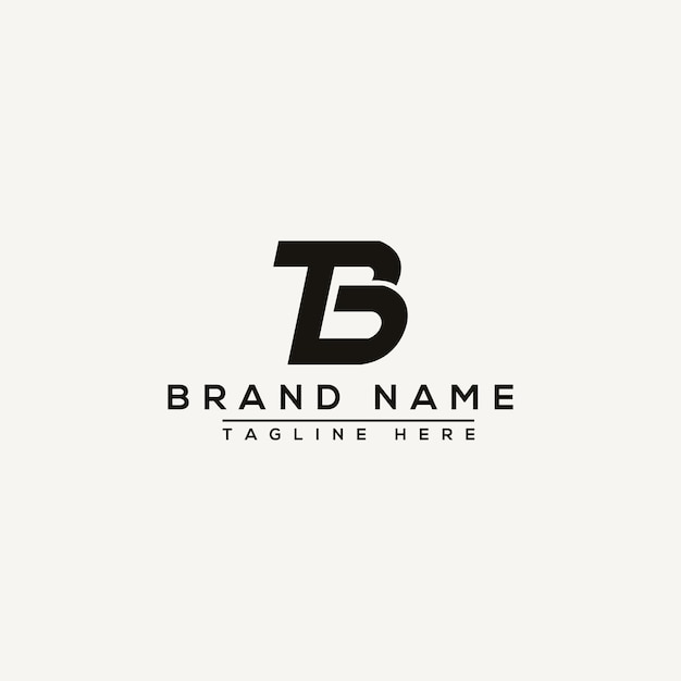 Plantilla de diseño de logotipo TB Elemento de marca gráfico vectorial