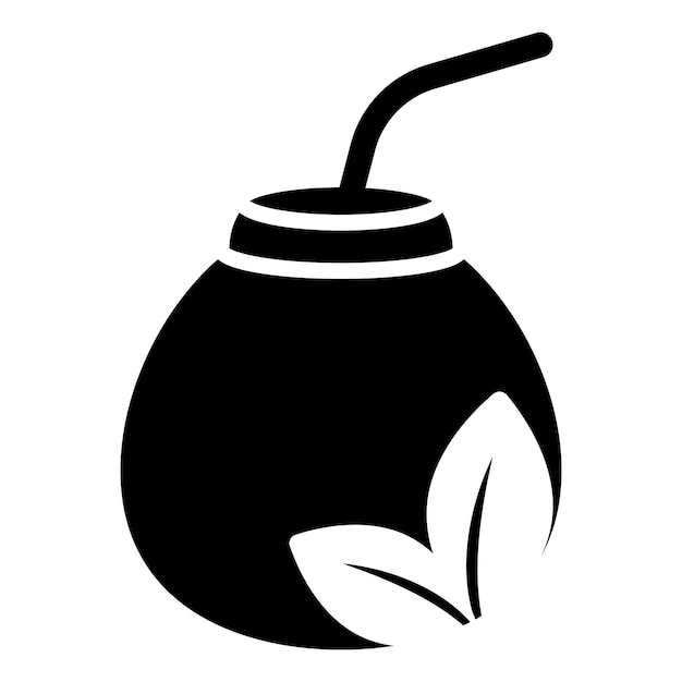 Plantilla de diseño de logotipo de té Matcha. Cuenco con logotipo de hojas de té. Logo plano de té matcha de lujo