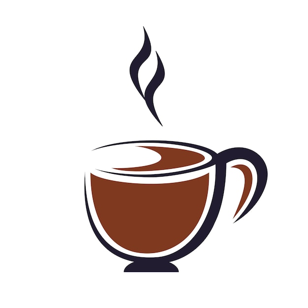 Plantilla de diseño de logotipo de té simple y caliente Diseño de vector de logotipo de taza de té