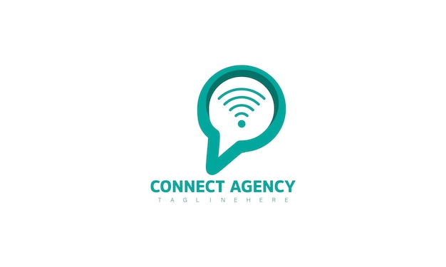 plantilla de diseño del logotipo de la tecnología de la comunicación