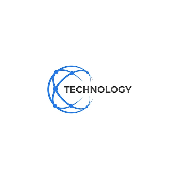 plantilla de diseño de logotipo de tecnología creativa