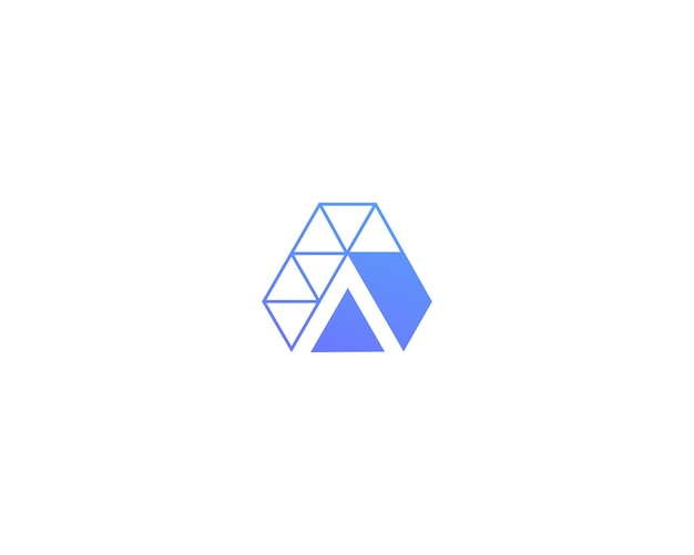 Plantilla de diseño de logotipo de tecnología moderna letra A