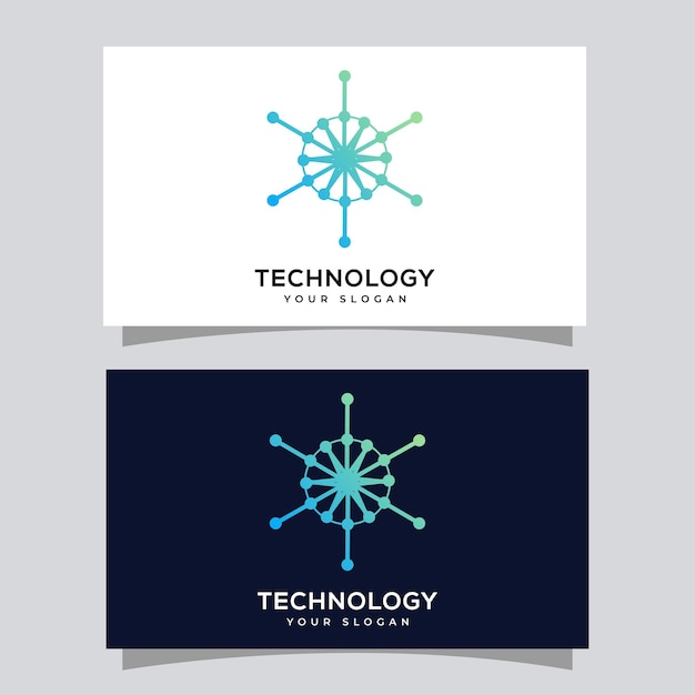 Plantilla de diseño de logotipo de tecnología