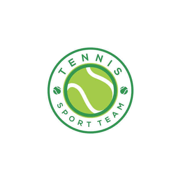 Plantilla de diseño de logotipo de tenis