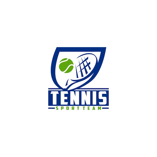 Plantilla de diseño de logotipo de tenis