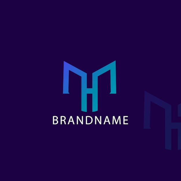 Plantilla de diseño de logotipo tht de letra inicial de monograma moderno