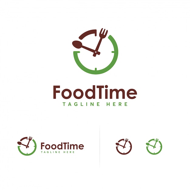 Plantilla de diseño de logotipo de tiempo de comida