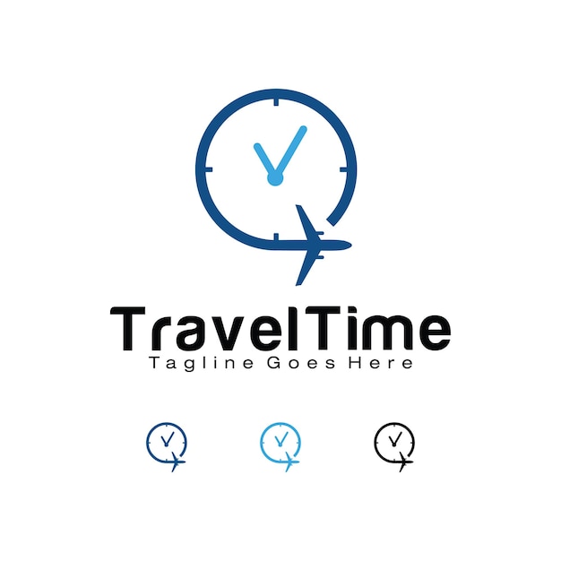 Plantilla de diseño de logotipo de tiempo de viaje