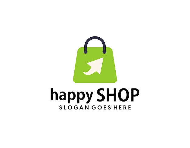 Plantilla de diseño de logotipo de tienda de compras símbolo de signo de icono de carrito de compras