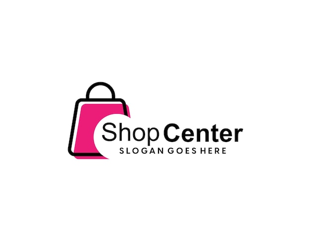 Plantilla de diseño de logotipo de tienda de compras