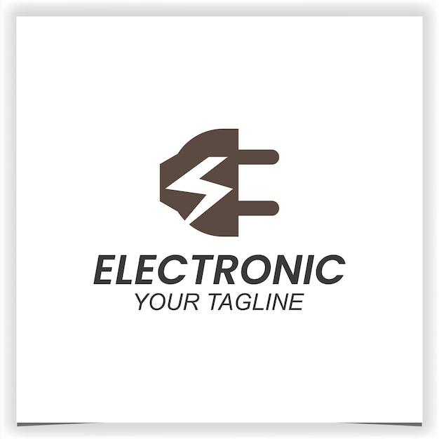 plantilla de diseño de logotipo de una tienda de electrónica