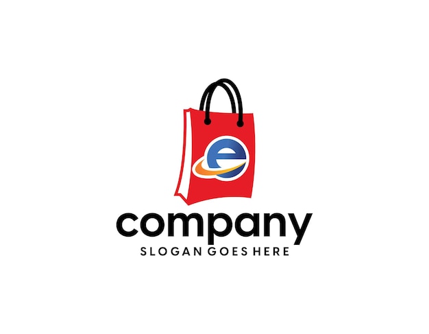 Plantilla de diseño de logotipo de tienda en línea perfecta para descuento de tienda de tienda de venta de comercio electrónico o web
