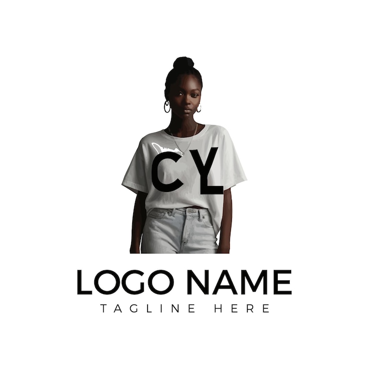 Vector plantilla de diseño de logotipo de tienda de ropa mínima