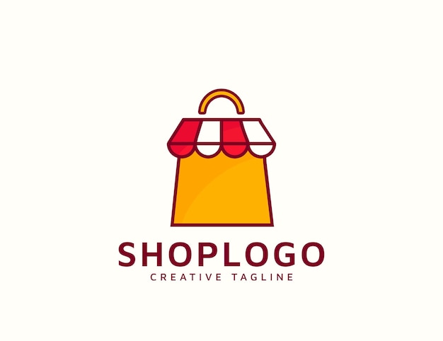 Plantilla de diseño de logotipo de tienda