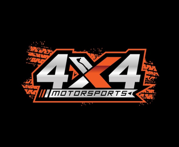 Plantilla de diseño de logotipo todoterreno automotriz 4x4