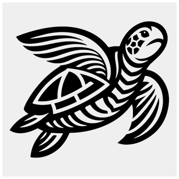 plantilla de diseño del logotipo de la tortuga